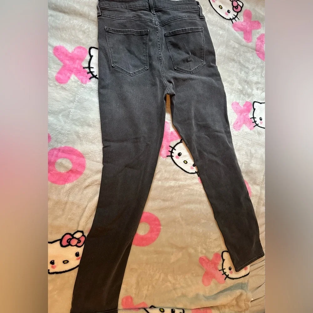 Women’s Old Navy black denim high rise wow straight jeans size 4 - Picture 5 of 5
